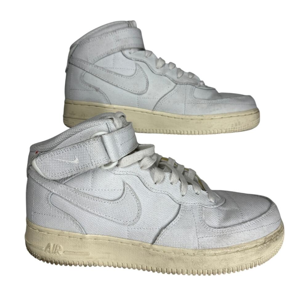 Nike Women's Air Force 1 '07 Mid Basketball Casual Sneakers Shoes White Size 9